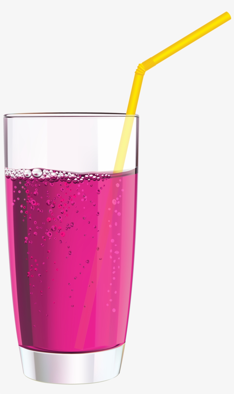 Pink Drink Png Clipart - Drink With Straw Clipart, transparent png #196033