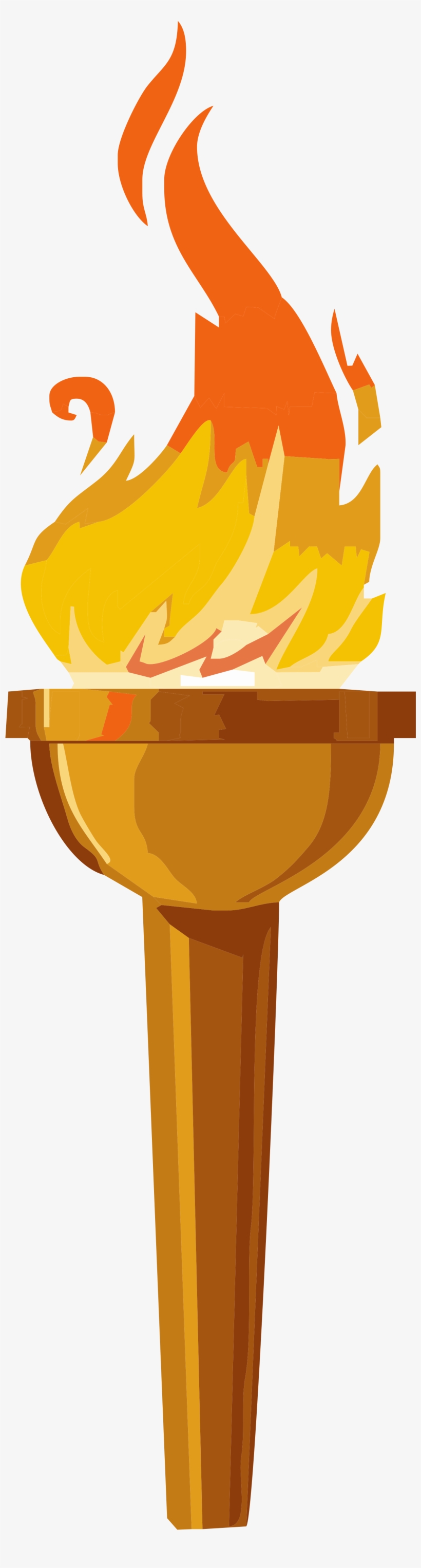 Transparent Png Torch - Olympic Torch Clip Art, transparent png #196262