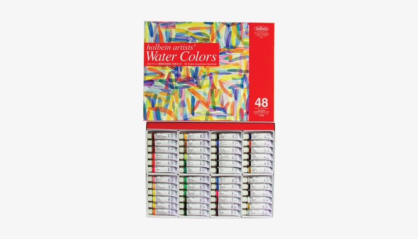 W409 - Holbein Watercolor 48, transparent png #196264