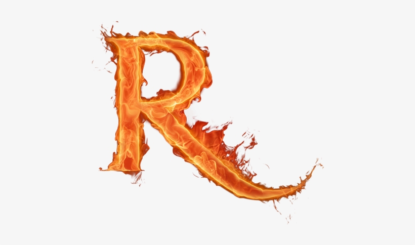 Alfabeto Hecho Con Fuego - Letra R De Fogo Png, transparent png #196492