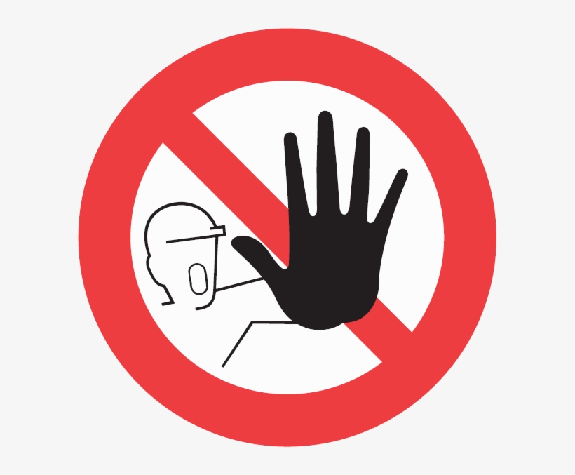 No Admittance Sign - Just Say No Png, transparent png #196537