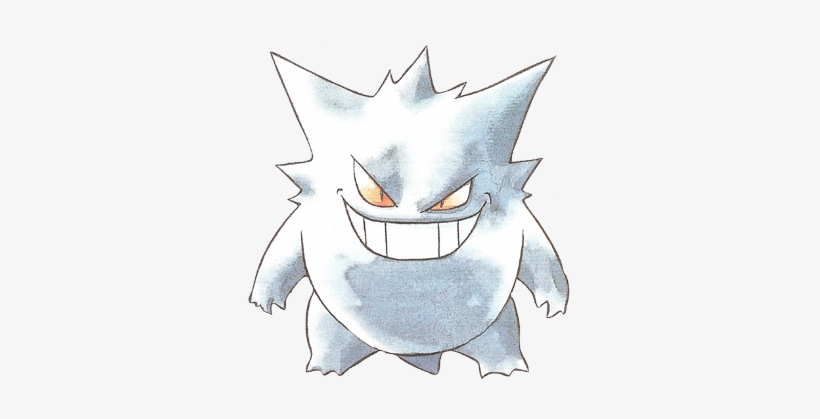 I Really Liked That Old Watercolor Artstyle - Gengar Pokemon, transparent png #196584