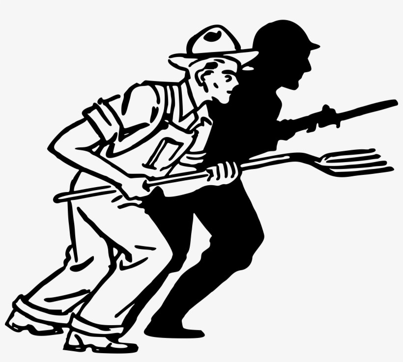 This Free Icons Png Design Of Farmer And Soldier, transparent png #196605