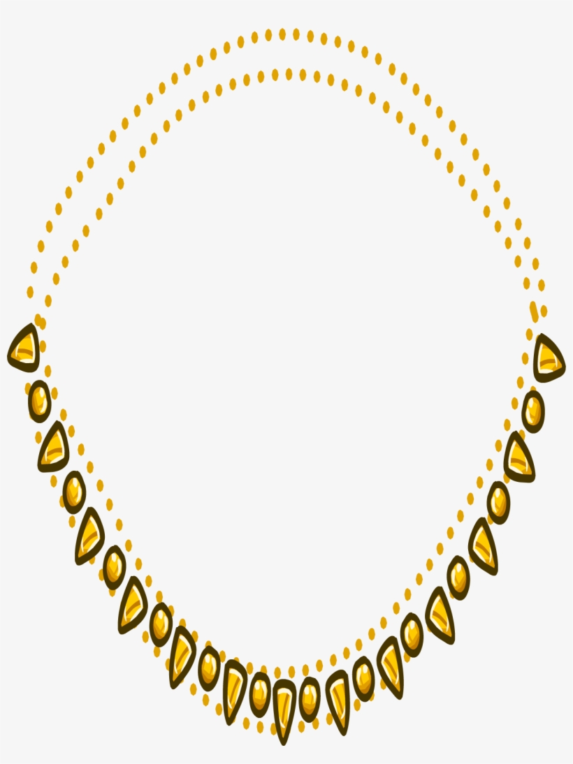 Gold Necklace Icon - Necklace, transparent png #196716
