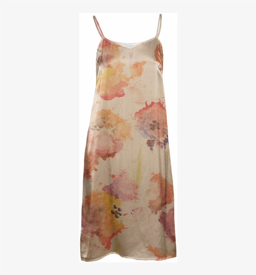 Watercolor Floral Slip Dress $114 - Pattern, transparent png #197826