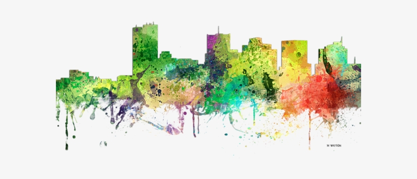 Click And Drag To Re-position The Image, If Desired - Trademark Fine Art Mw0534-c1624gg Phoenix Arizona Skyline, transparent png #197850