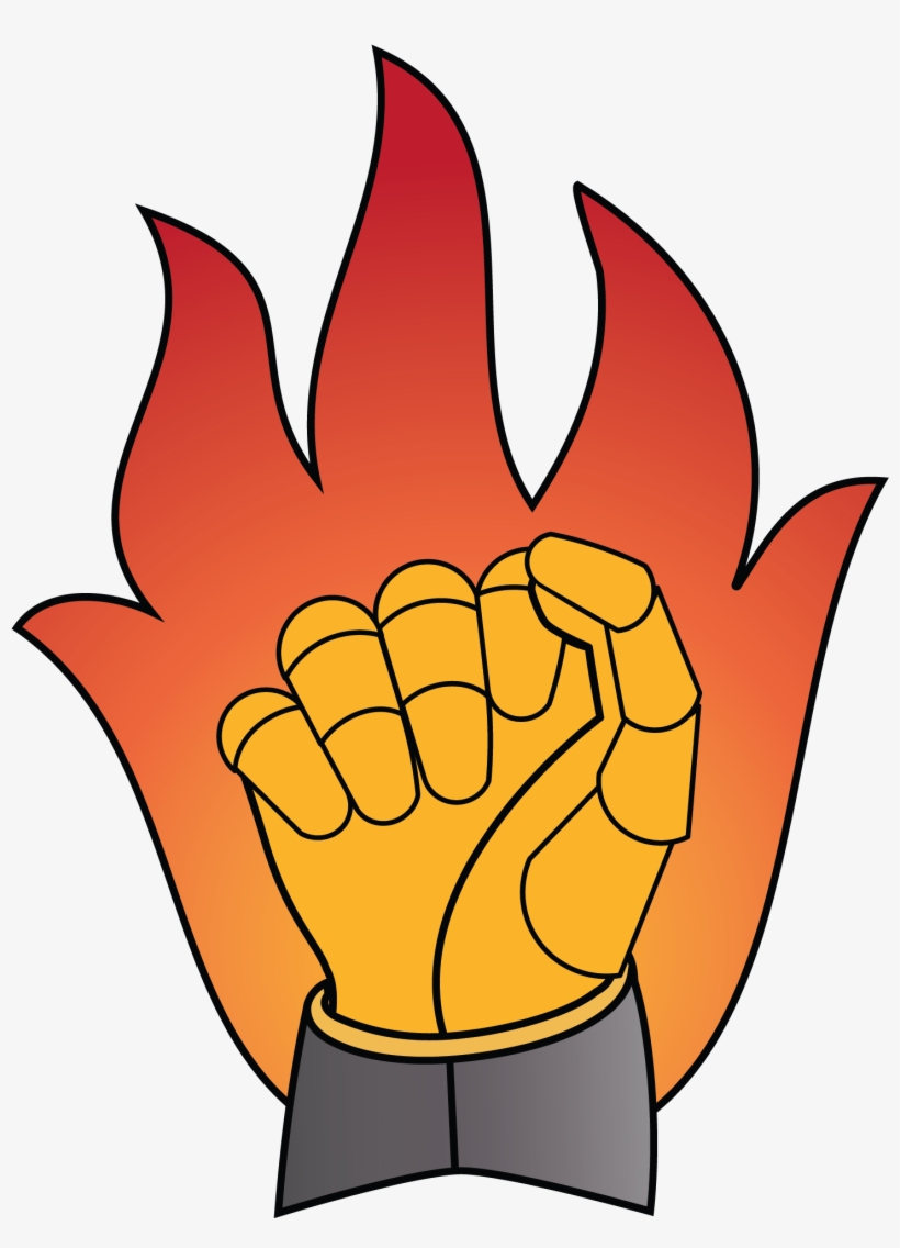 A Gauntlet Or, Enflamed Gules, transparent png #198571