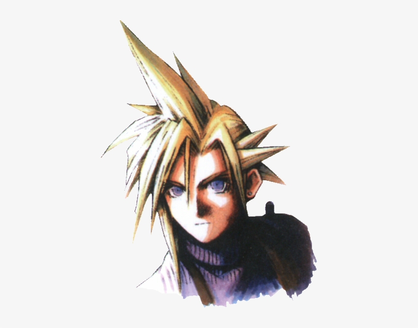 Cloud Strife Portrait Young Ffvii - Final Fantasy 7 Cloud Portrait, transparent png #198663