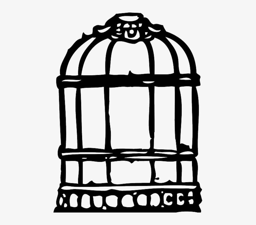 Cage, Birdcage, Simple - Birdcage Clipart, transparent png #198733