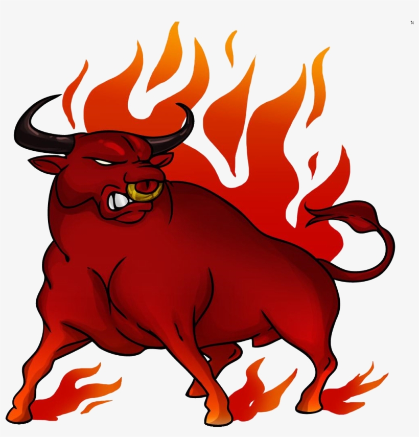 Drawing Bull Cartoon Clip Art - Raging Bull Clip Art, transparent png #198816