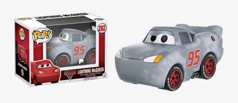 Lightning Mcqueen Primer Grey Pop Vinyl Figurine - Lightning Mcqueen Funko Pop, transparent png #199097