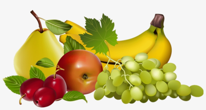 Basket Clipart Fruit - Fruits Clipart Png, transparent png #199267