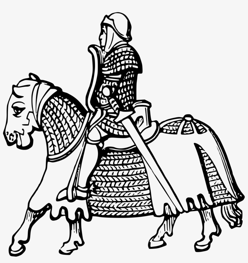 Chess Knight At Getdrawings Com Free For - Knight On Horseback Coloring Page, transparent png #199335
