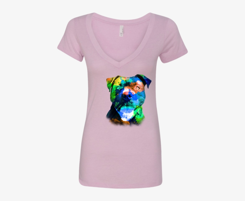 Watercolor Pit Bull - Clothing, transparent png #199405