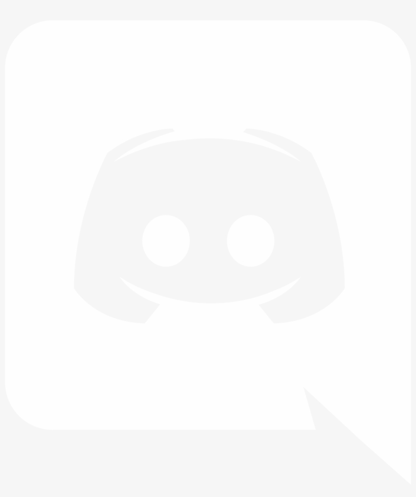 Discord Logo Black And White - White Photo For Instagram, transparent png #199827