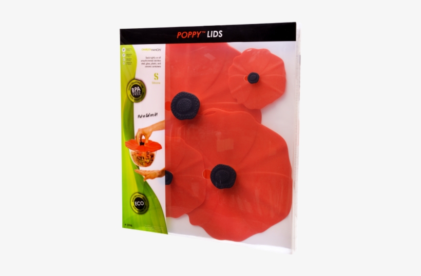 Poppy Lids 2 - Charles Viancin Poppy Lid Set Of 4 Assorted Sizes, transparent png #1900010