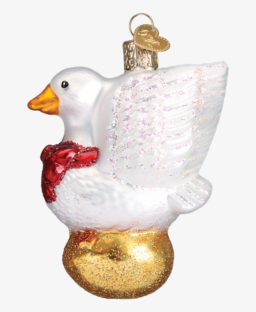 Goose That Laid The Golden Egg Ornament - Old World Christmas Pacific Blue Tang Tropical Fish, transparent png #1900011