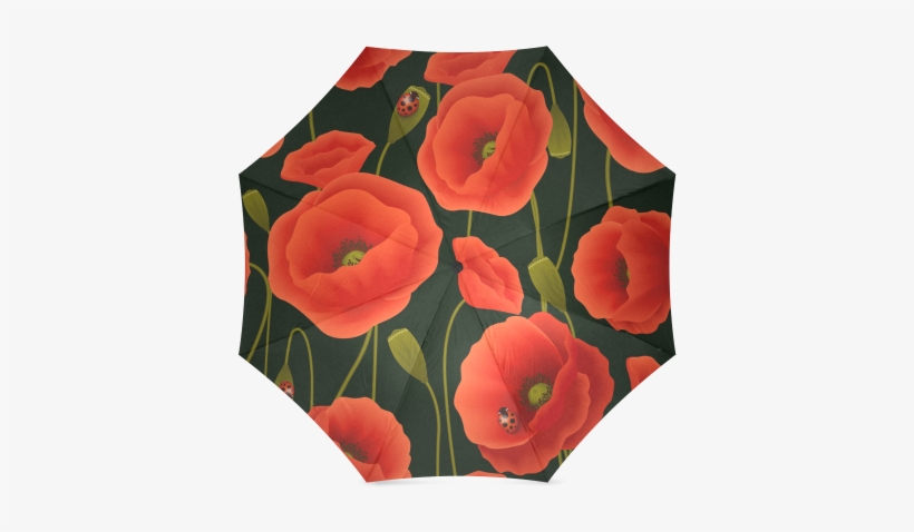 Interestprint Stylish Poppies Poppy Flower Foldable - Poppy, transparent png #1900058