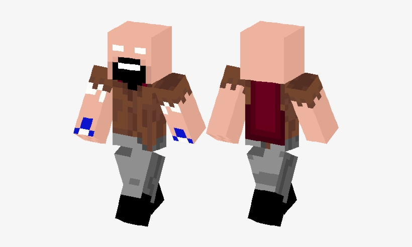 Minecraft Old Notch Skin, transparent png #1900076