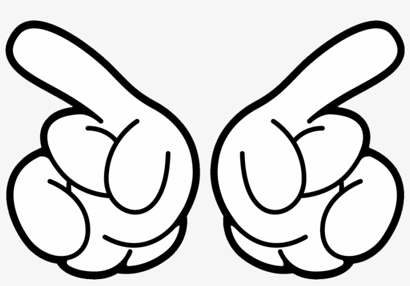 Mickey Mouse Hand Png Svg Download - Mickey Mouse Hand Clipart, transparent png #1900165