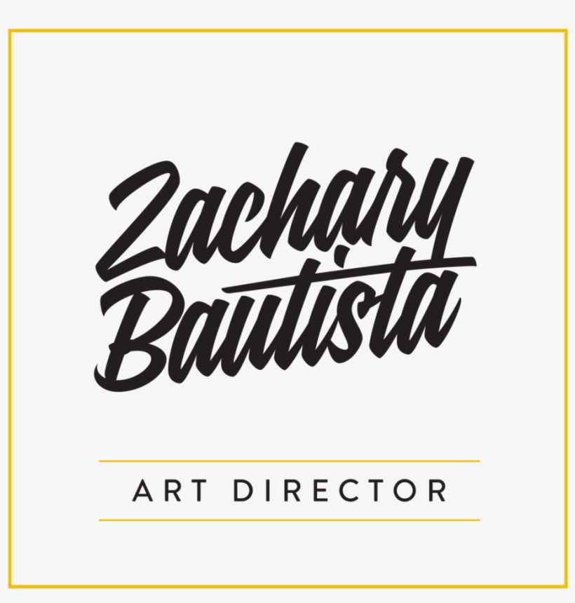 Zachary Bautista - Calligraphy, transparent png #1900664