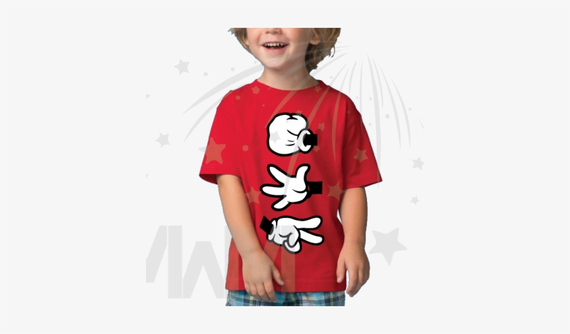 Rock Paper Scissors Disney Mickey Mouse Hands Cool - Christmas Light Mickey Shirts, transparent png #1900776