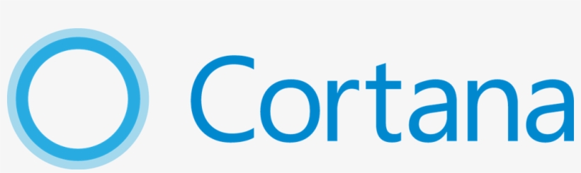 W10 Cortana Lockup Blue - Microsoft Cortana Logo, transparent png #1900803