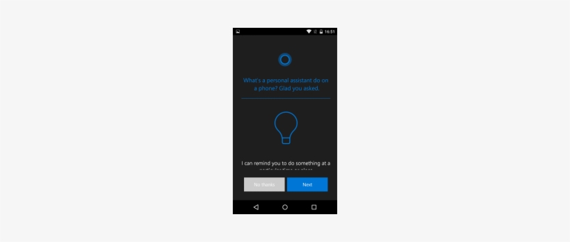 Microsoft 2015 Cortana Andro - Android, transparent png #1900899
