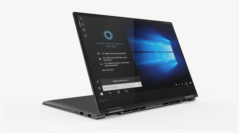 Cortana On 15 Inch Lenovo Yoga 730 2018 02 26 - Lenovo Yoga 530 Onyx Black, transparent png #1901054