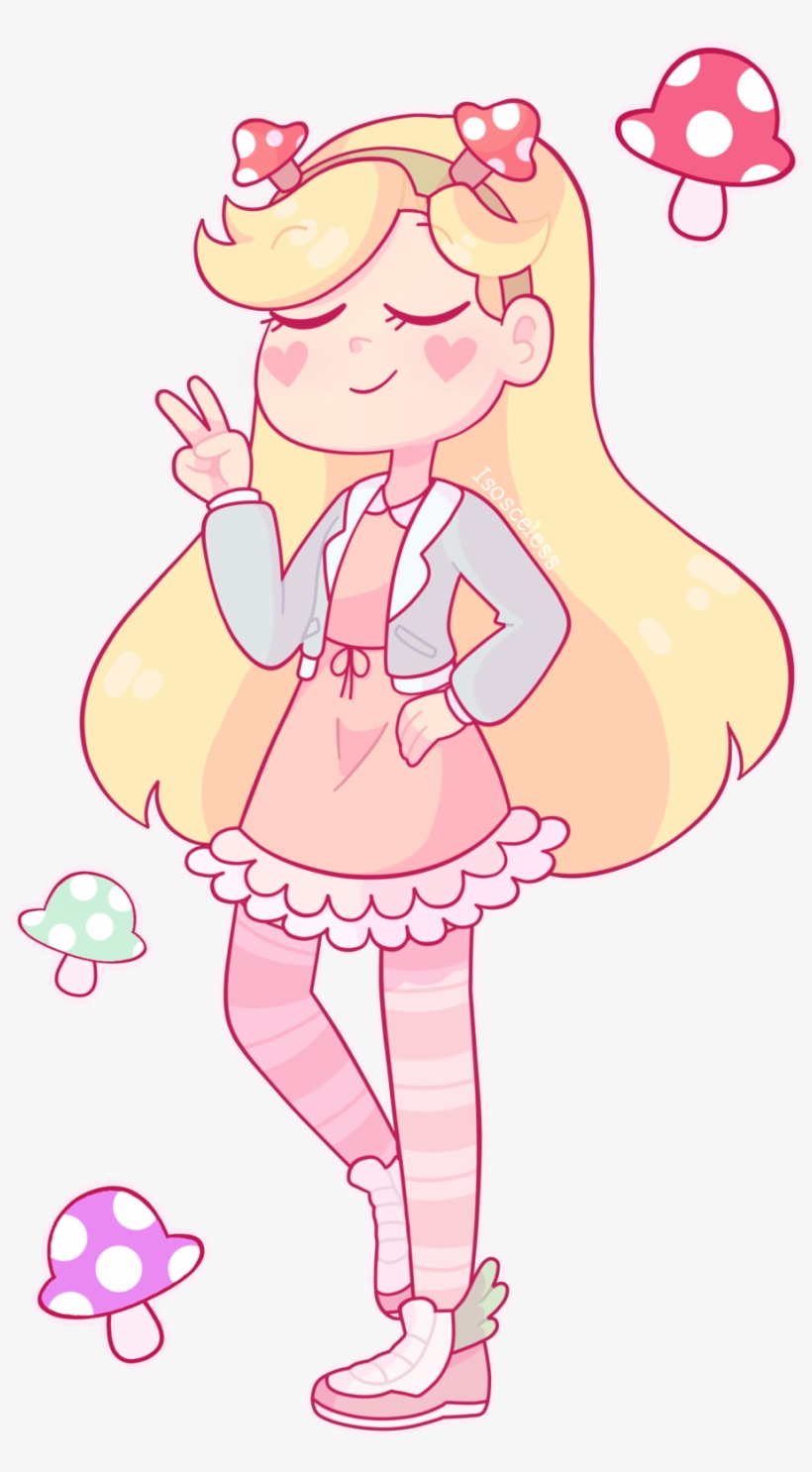 Mushroom Dress By Isosceless Star Force, Anime Stars, - Star Butterfly Mushroom Outfit, transparent png #1901196