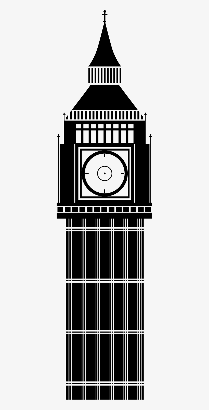 Big Ben Wall Decal - Desenho Do Relógio Big Ben, transparent png #1901489
