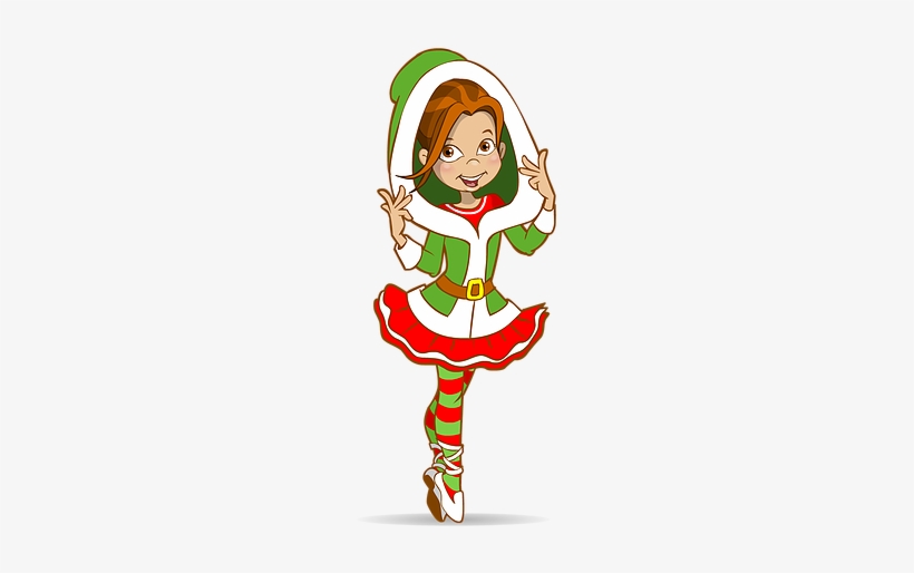 Elf Clipart Christmas Spirit - Ballet Christmas Clipart, transparent png #1901541