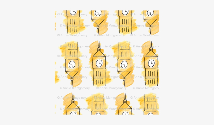 London Big Ben Watercolor Large - London, transparent png #1901734