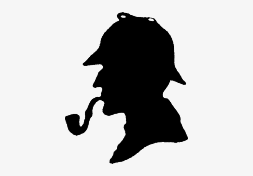 “i Was Still Writing In The Sherlock Holmes Tradition - Sherlock Holmes Silhouette, transparent png #1901846