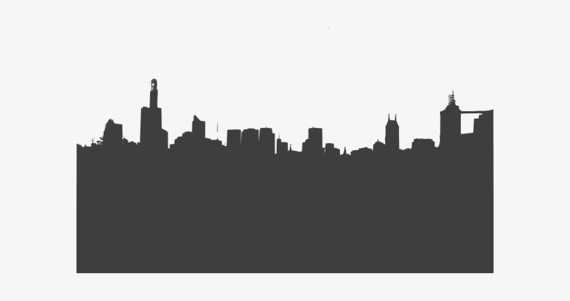 Construction Vector Cityscape - City Skyline Silhouette, transparent png #1902115