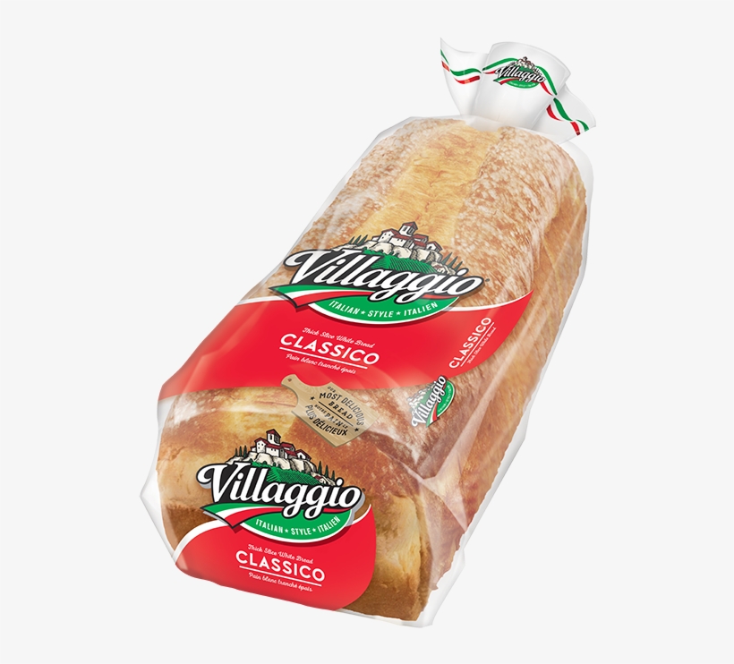 Villaggio® Original Thick Sliced Italian Style White - Villaggio Bread Whole Wheat, transparent png #1902340