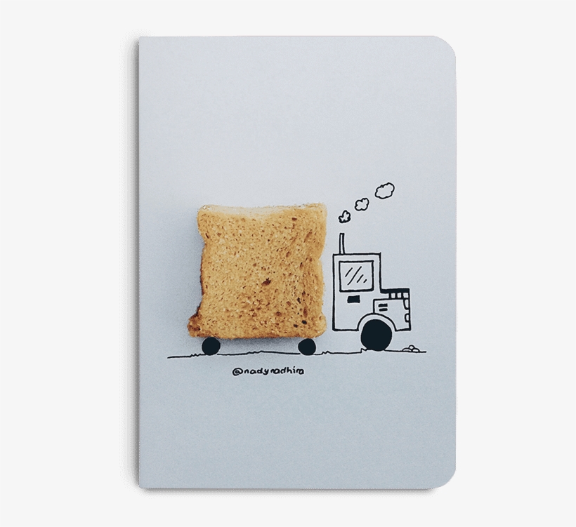 Dailyobjects Toast Truck A6 Notebook Plain Buy Online - Toast, transparent png #1902444