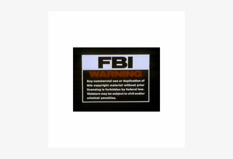 Lionsgate Fbi Warning Screen 1 - Artisan Entertainment - Free Transparent  PNG Download - PNGkey