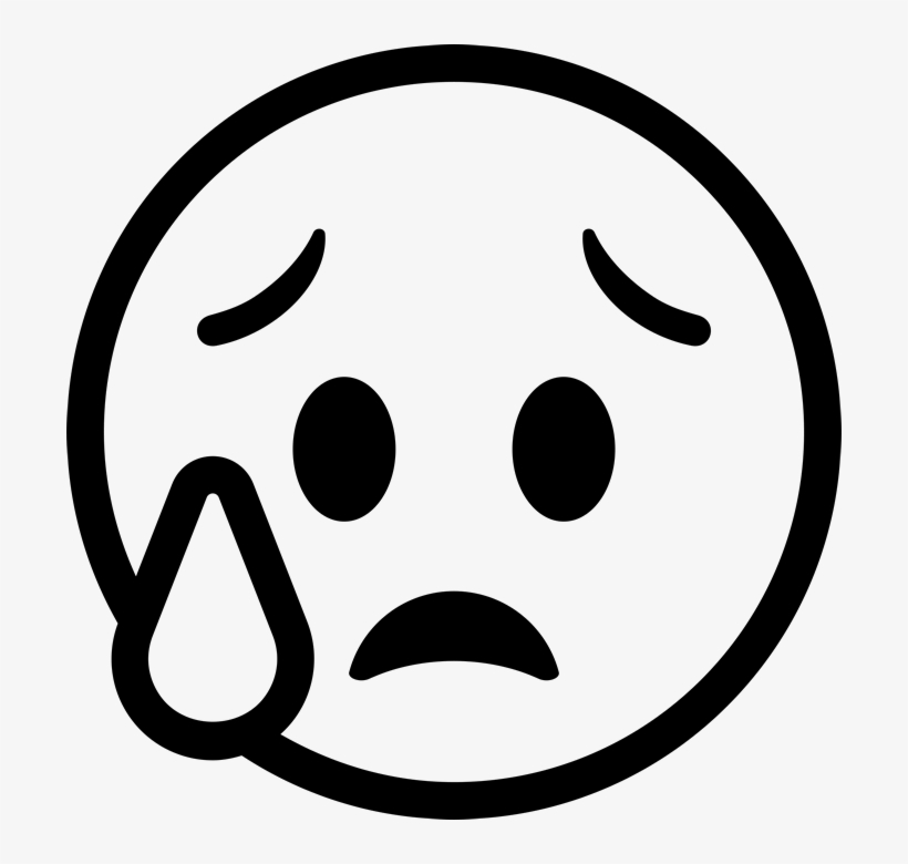 Scared face with Open Mouth and Cold Sweat. Frightened emoticon mood.  Funky, afraid smile icons for applications and chat Stock Vector Image &  Art - Alamy