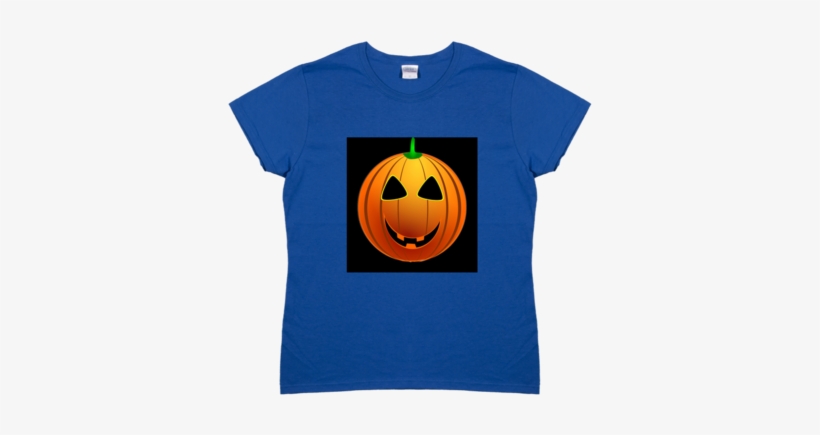 Emoji Halloween Pumpkin Tee Shirt Mens & Womens - Jack-o'-lantern, transparent png #1903989