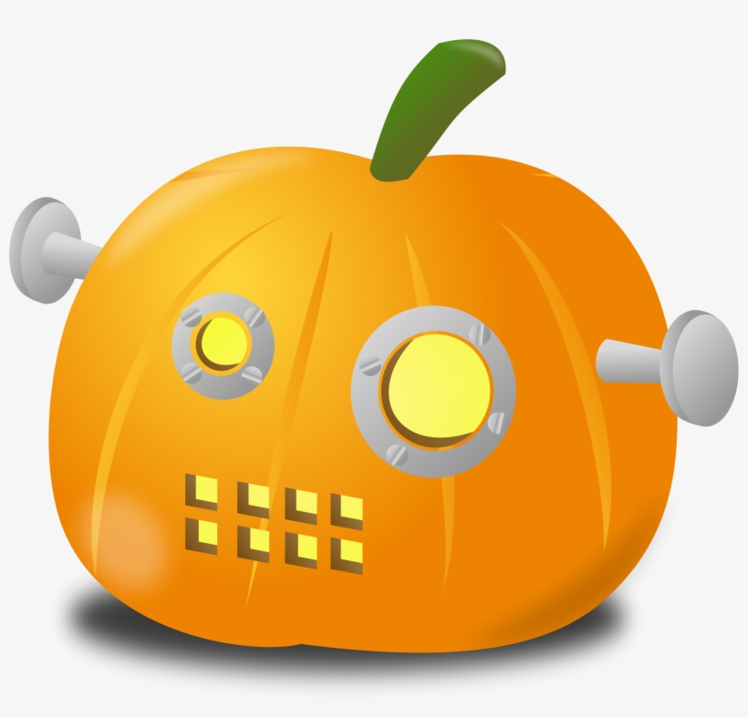 Free Stock Robot Big Image Png - October Pumpkin Clip Art, transparent png #1904263