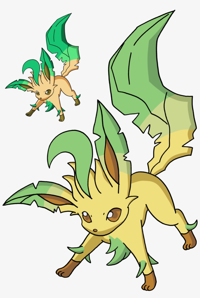 Clipart Leafeon Png - Shiny Vs Normal Leafeon, transparent png #1904848