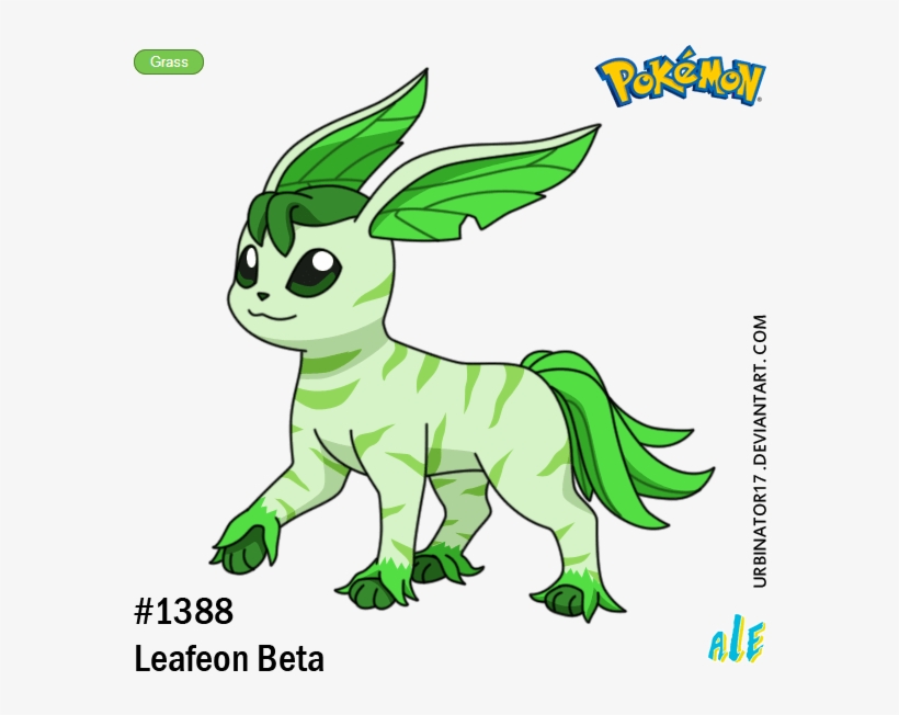 Leafeon Beta By Urbinator17 Urbinator Spirits - Pokemon Ash And 2" Pikachu, transparent png #1905264