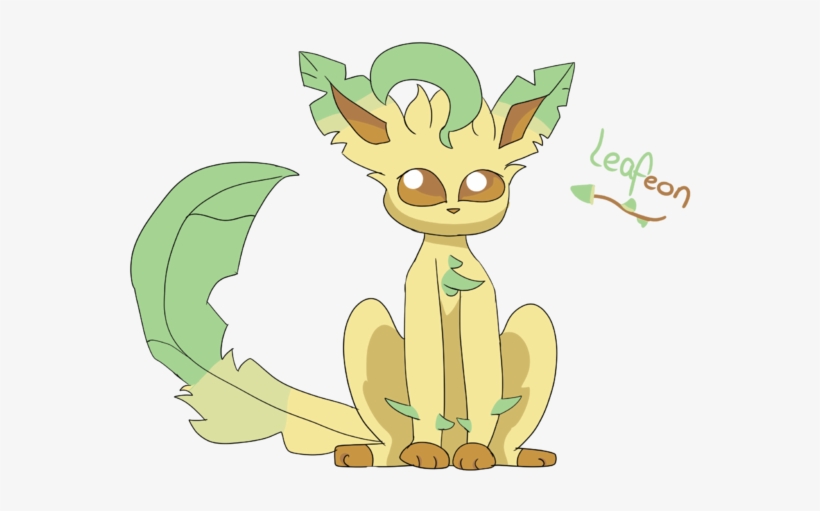 Leafeon Transparent - Cartoon, transparent png #1905431