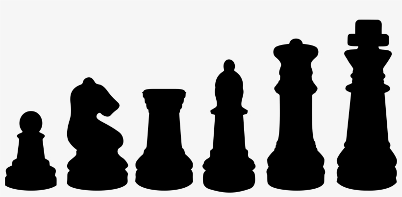 Png Black And White Download Chess Pieces Clipart - Alfil Ajedrez Png, transparent png #1905634