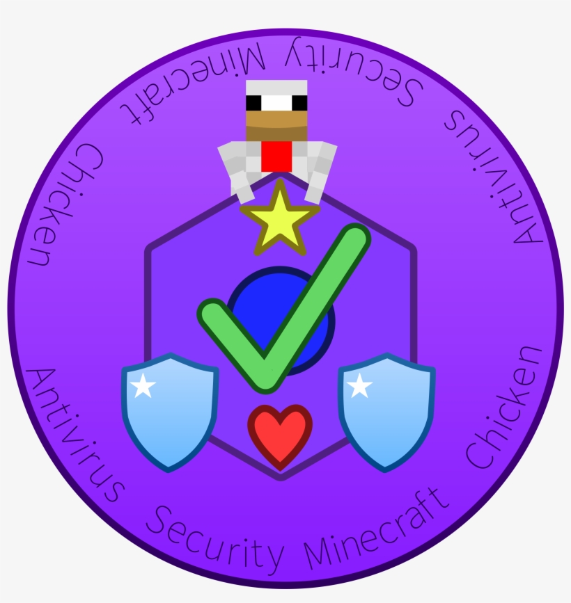 Antivirus Security Minecraft Chicken - Rangoli Designs With Theme, transparent png #1905796