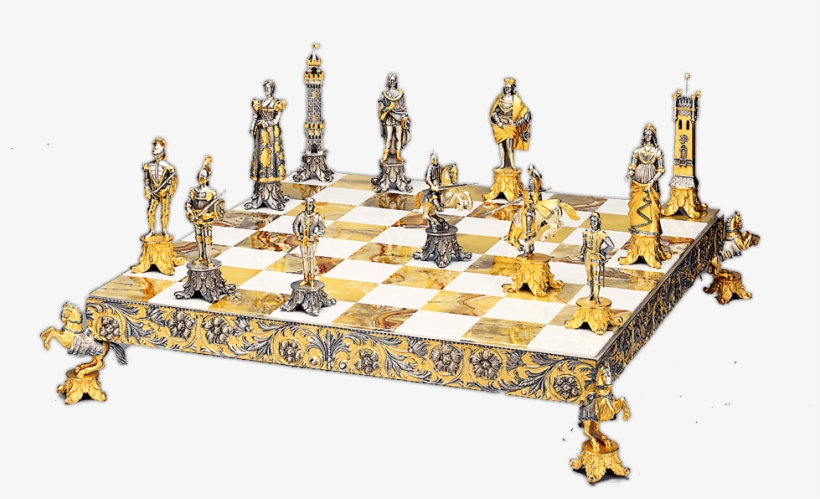 Production Chess - Medici E Pazzi (medici Vs Pazzi Family) Gold Silver, transparent png #1905816