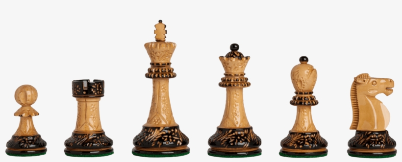 Select Wood - Burnt Dubrovnik Chess Pieces - 3.75" King, transparent png #1905844