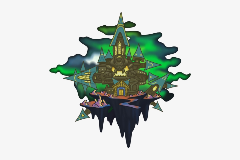 Castle Oblivion Khcom - Kingdom Hearts 3 Green Form, transparent png #1905845