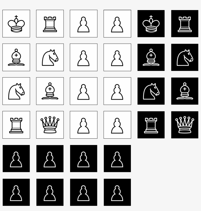 And - Chess Pieces Top View, transparent png #1906082